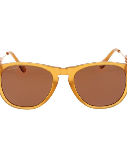 Serengeti Orange Plastic Sunglasses