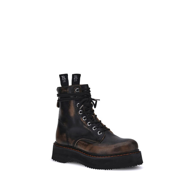 R13 Lace-up Ankle Boots
