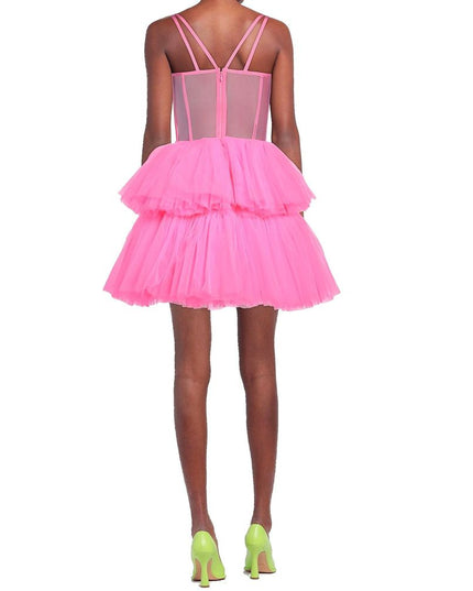 19:13 DRESSCODE Multicolor Cotton Cocktail Dress