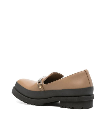 Stella McCartney Brown Vegan Leather Slip-On Loafers