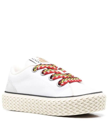 Lanvin White Cotton Low Top Sneakers