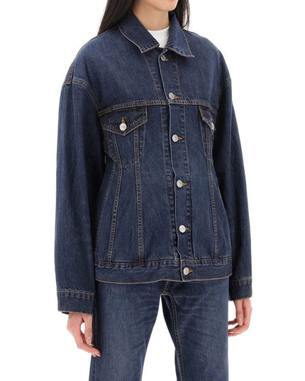 Balenciaga Blue Cotton Denim Jacket
