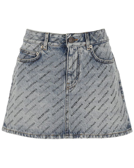 Balenciaga Blue Denim Skirt