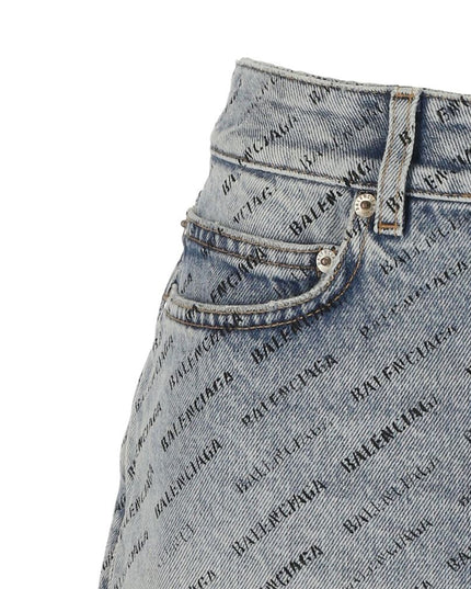 Balenciaga Blue Denim Skirt