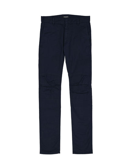 Balmain Blue Cotton Casual Pants