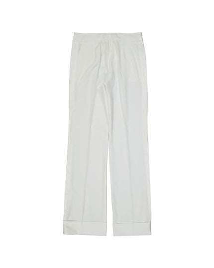 BLANCA VITA White Polyester Casual Pants