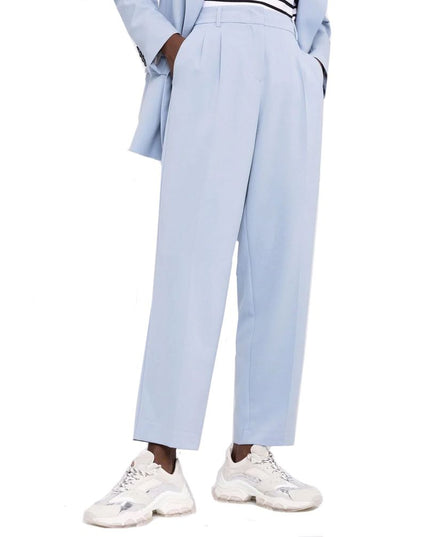 BLANCA VITA Blue Elastane Dress Pants