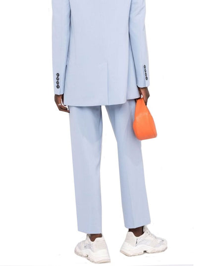 BLANCA VITA Blue Elastane Dress Pants