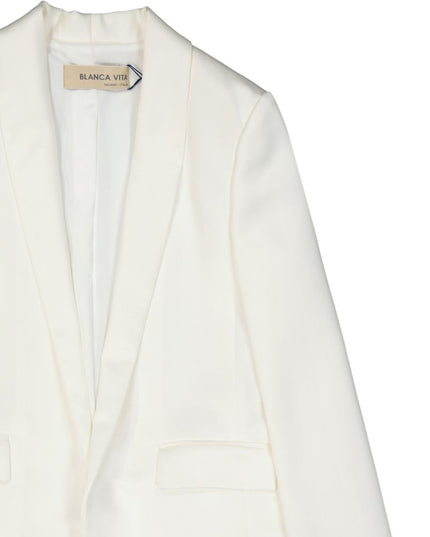 BLANCA VITA White Polyester Blazer