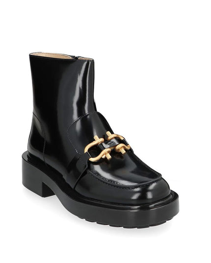 Bottega Veneta Black Calfskin Ankle Boots