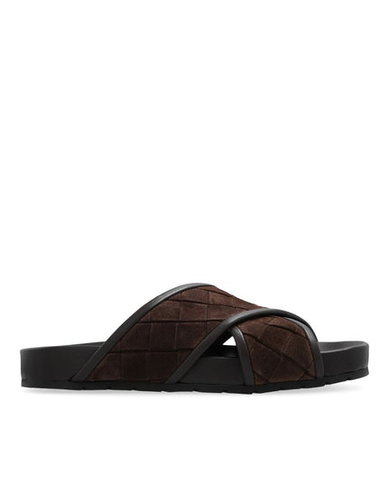 Bottega Veneta Brown Lamb Leather Sandals