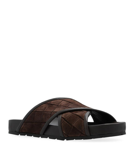 Bottega Veneta Brown Lamb Leather Sandals
