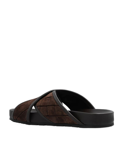 Bottega Veneta Brown Lamb Leather Sandals