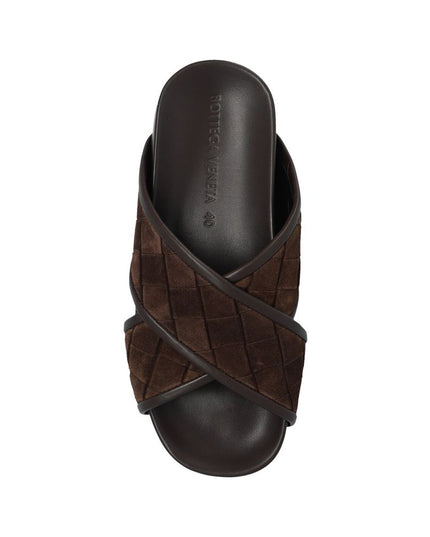 Bottega Veneta Brown Lamb Leather Sandals