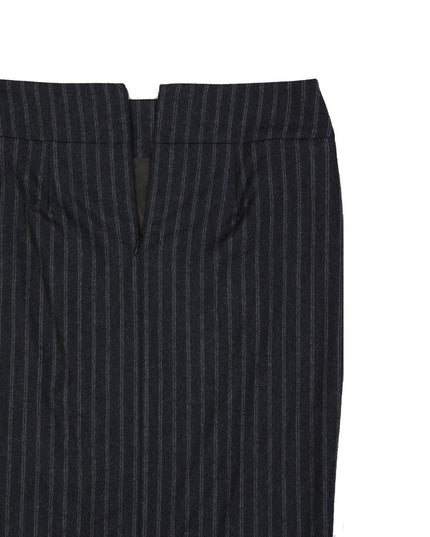 Brunello Cucinelli Gray Virgin Wool Midi Skirt