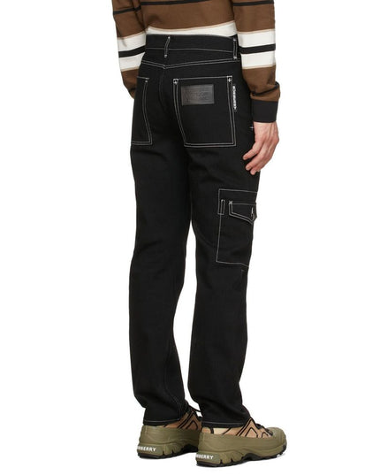 Burberry Black Cotton Cargo Pants