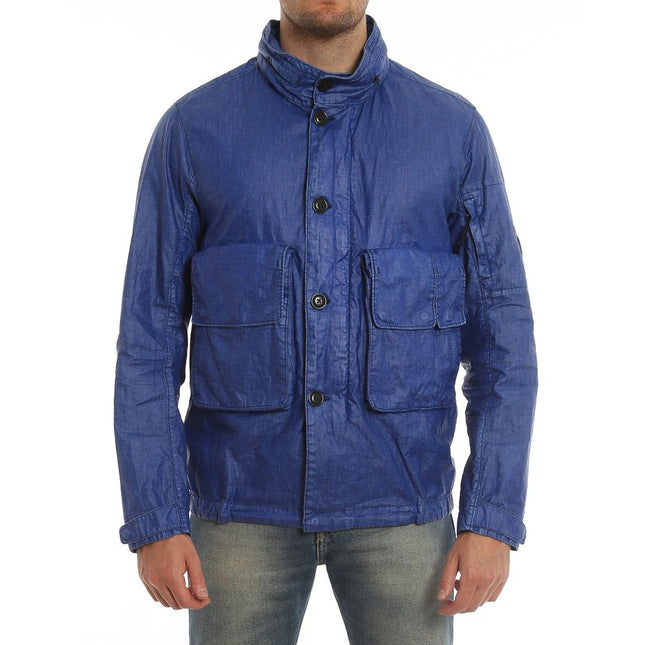 C.P. Company Blue Linen Shell Jacket