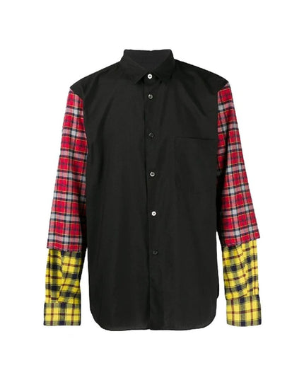Comme Des Garçons Black Cotton Pattern Shirt