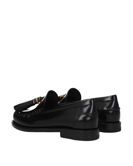 Dior Black Calfskin Slip-On Loafers