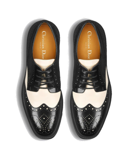 Dior Black Calfskin Oxfords And Derbies