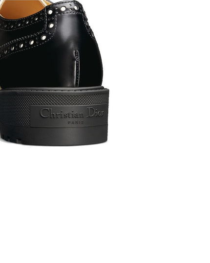 Dior Black Calfskin Oxfords And Derbies