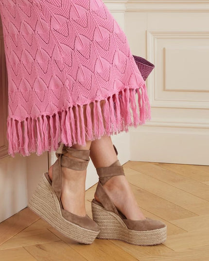 Gianvito Rossi Beige Calfskin Espadrilles