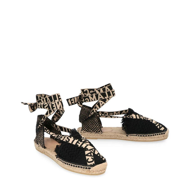Stella McCartney Black Canvas Espadrilles
