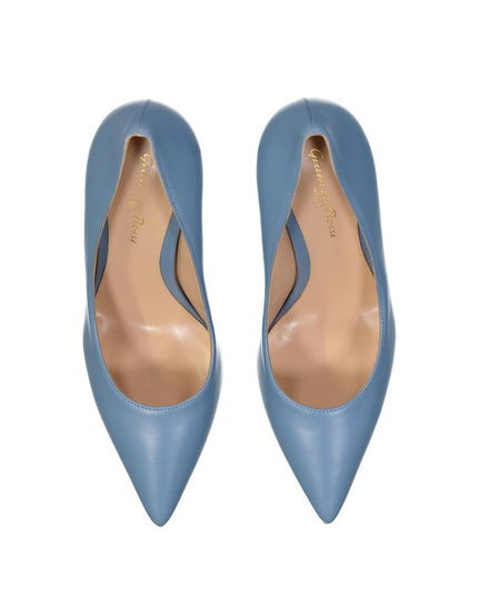 Gianvito Rossi Blue Leather High Heel Pumps