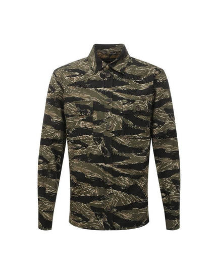 Dolce & Gabbana Green Cotton Pattern Shirt