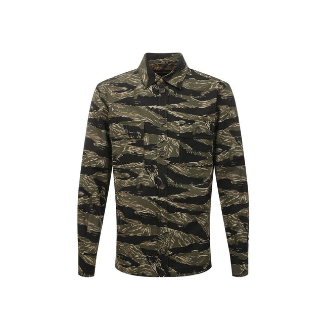 Dolce & Gabbana Green Cotton Pattern Shirt
