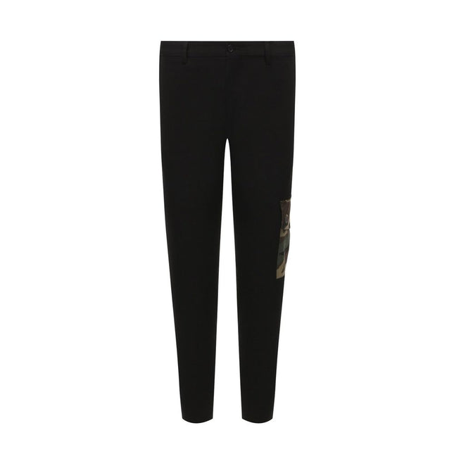 Dolce & Gabbana Black Cotton Cargo Pants