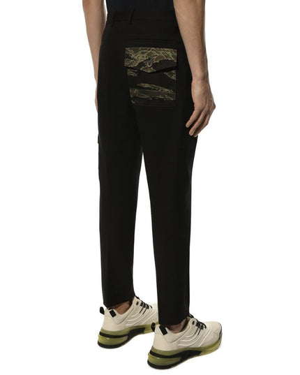 Dolce & Gabbana Black Cotton Cargo Pants