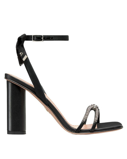 Dior Black Calfskin Stiletto Heel Sandals