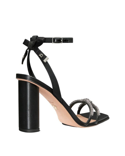 Dior Black Calfskin Stiletto Heel Sandals