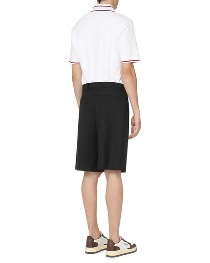 Gucci Black Polyester Bermuda Shorts