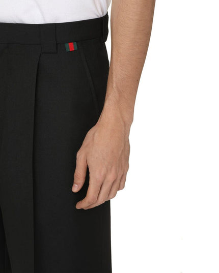 Gucci Black Polyester Bermuda Shorts