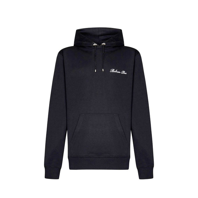 Balmain Black Cotton Sweatshirt