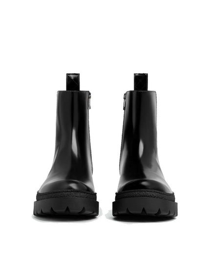 Bottega Veneta Black Calfskin Chelsea Boots
