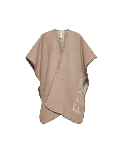 Fendi Beige Cashmere Poncho