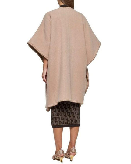 Fendi Beige Cashmere Poncho
