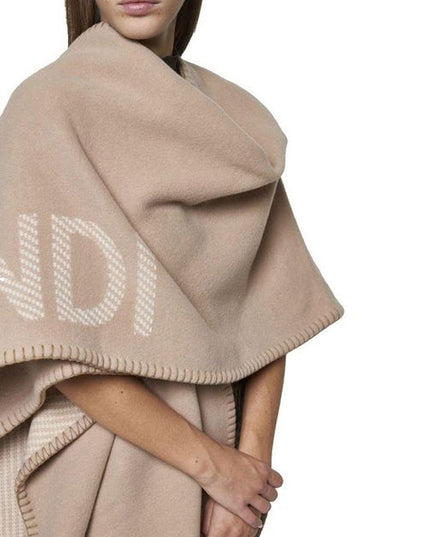 Fendi Beige Cashmere Poncho