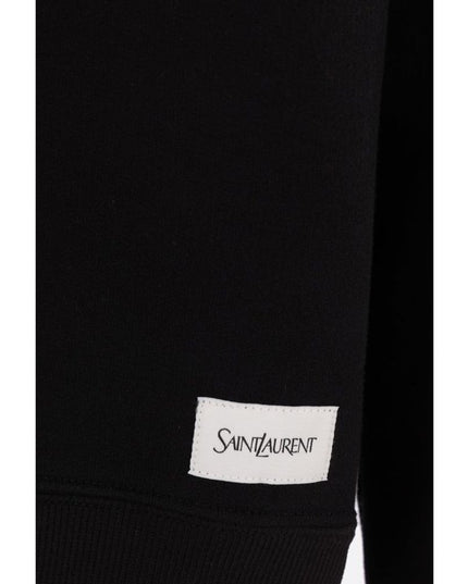 Saint Laurent Black Cotton Sweatshirt