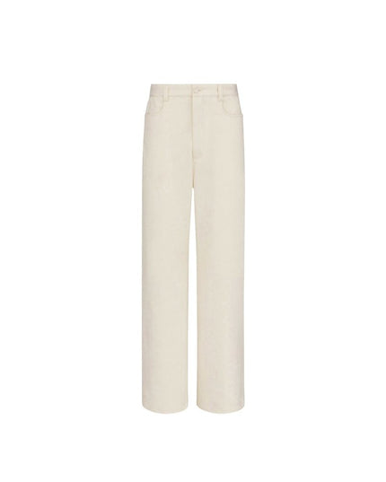 Dior White Cashmere Chino Pants
