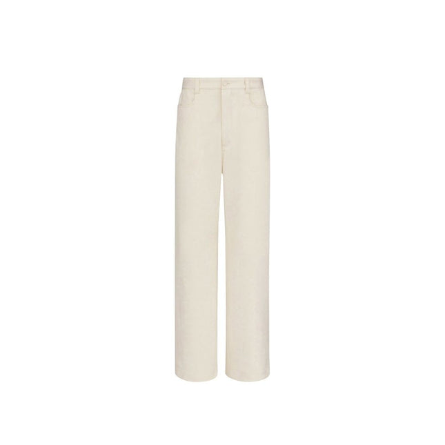 Dior White Cashmere Chino Pants