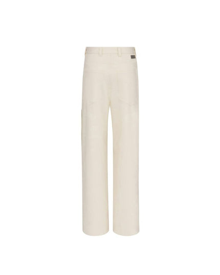 Dior White Cashmere Chino Pants