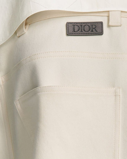 Dior White Cashmere Chino Pants