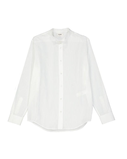 Celine White Cotton Dress Shirt