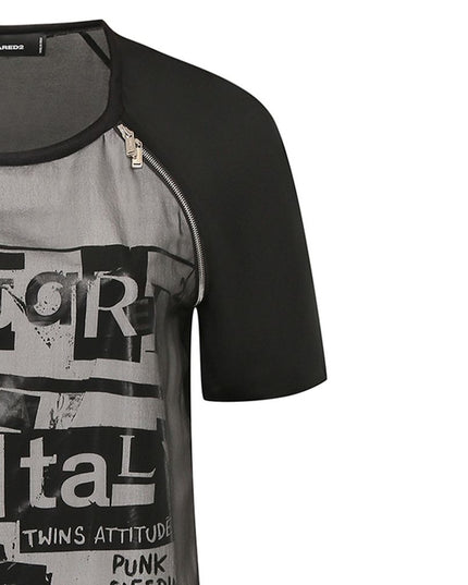 Dsquared² Black Silk Casual Dress