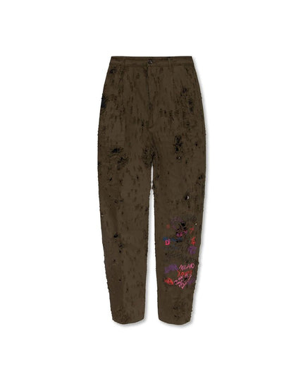 Dsquared² Green Cotton Casual Pants