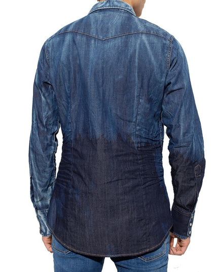 Dsquared² Blue Denim Shirt